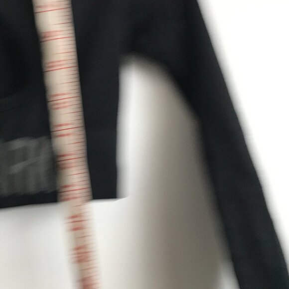 GYMSHARK WOMENS SET TOP LEGGINGS BLACK CROP LONG SLEEVE LOGO SMALL - Picture 6 of 16